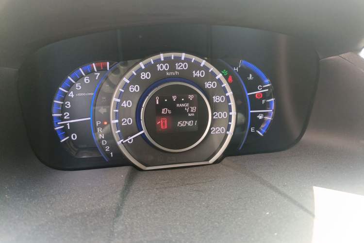 Used Honda Odyssey 2013 2.4L Luxury Edition Odometer Close Up