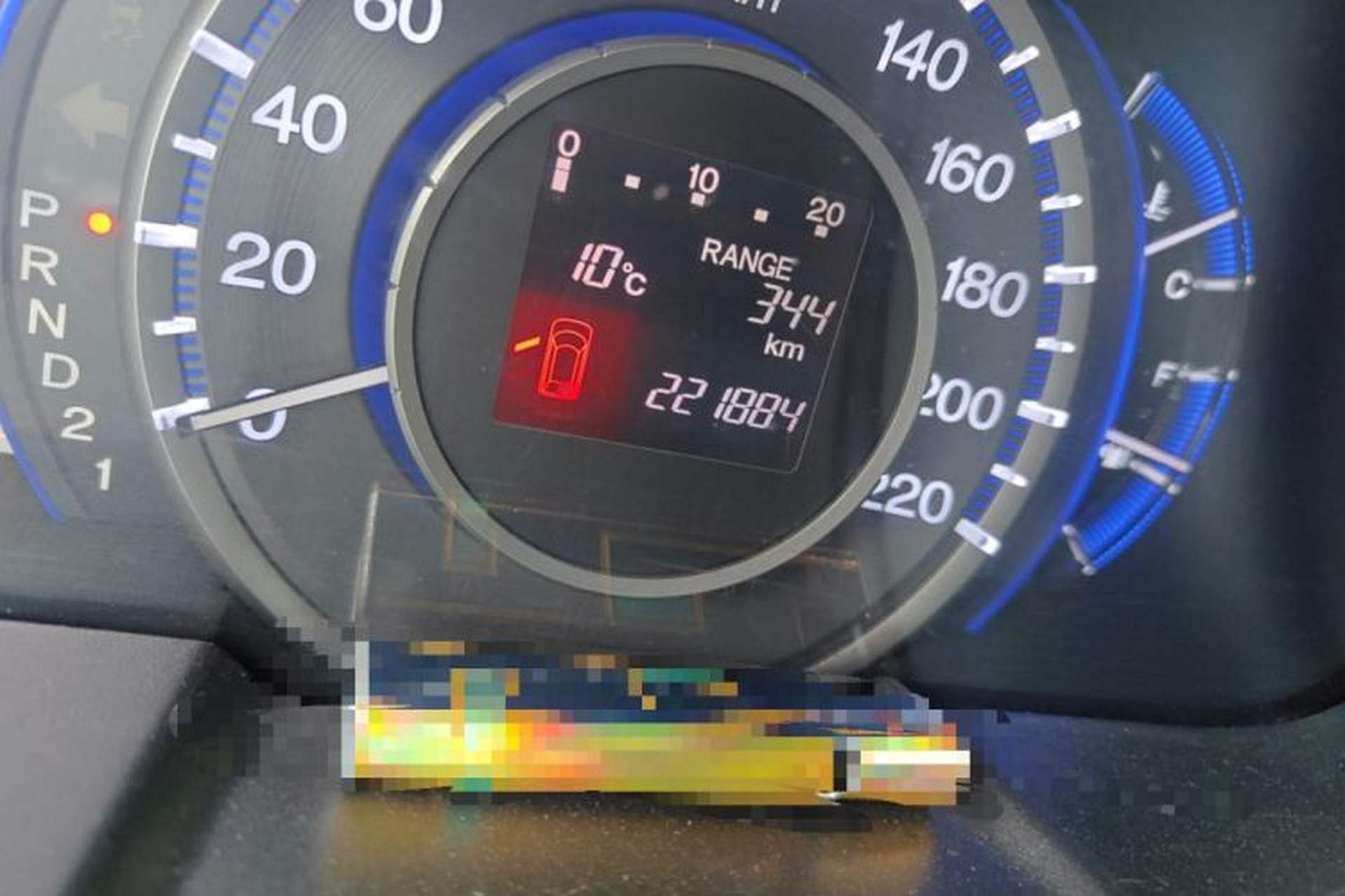 Used Honda Odyssey 2013 2.4L Luxury Edition Odometer Close Up
