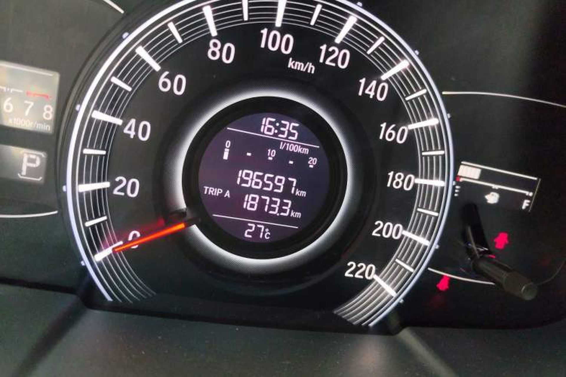 Used Honda Odyssey 2015 Updated Version 2.4L Smart Edition Odometer Close Up