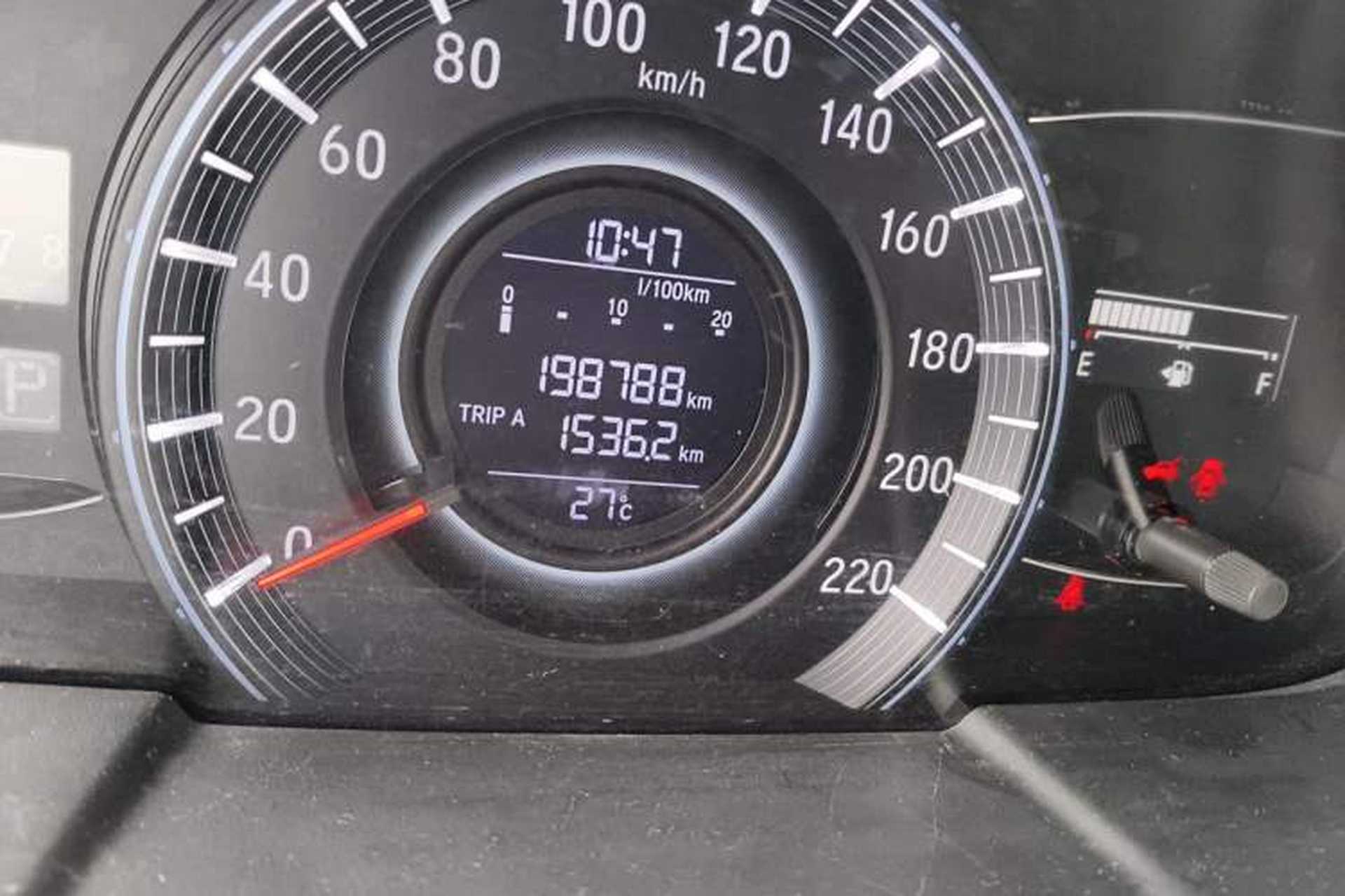 Used Honda Odyssey 2015 Revised 2.4L Luxury Edition Odometer Close Up