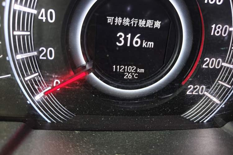 Used Honda Odyssey 2015 Revised Version 2.4L Supreme Edition Odometer Close Up