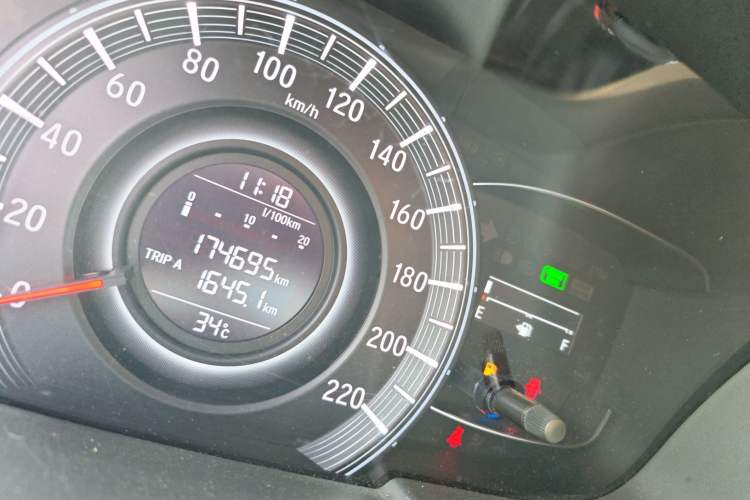 Used Honda Odyssey 2017 2.4L Smart Edition Odometer Close Up