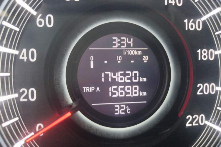 Used Honda Odyssey 2017 2.4L Smart Edition Odometer Close Up