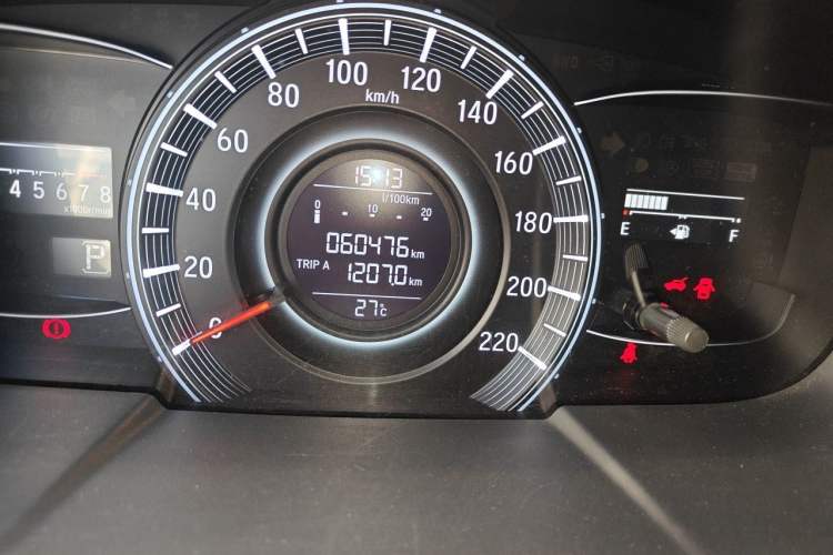 Used Honda Odyssey 2017 2.4L Smart Edition Odometer Close Up
