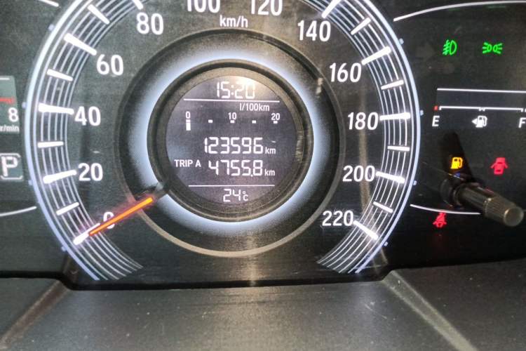 Used Honda Odyssey 2017 2.4L Smart Edition Odometer Close Up