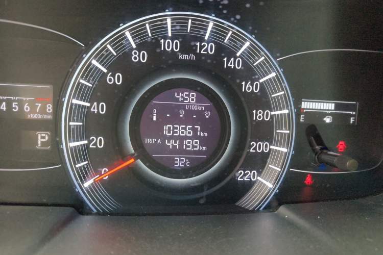 Used Honda Odyssey 2018 2.4L Smart Edition Odometer Close Up
