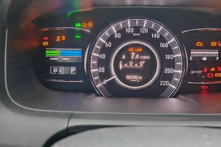 Used Honda Odyssey 2019 2.0L Rui-Zunxiang Edition Odometer Close Up