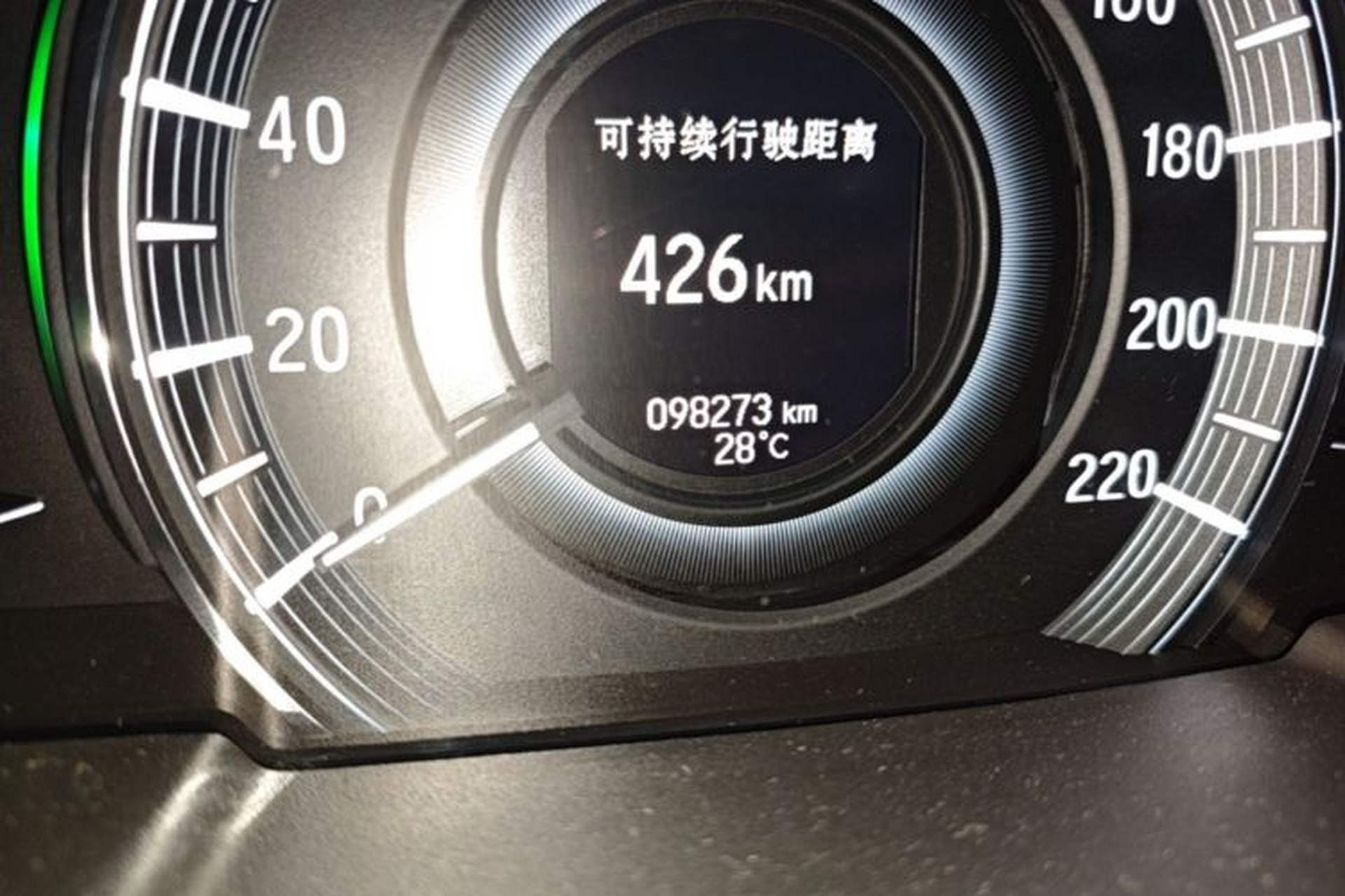 Used Honda Odyssey 2019 2.0L Rui-Changxiang Edition Odometer Close Up