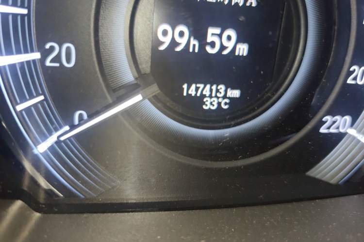 Used Honda Odyssey 2021 2.0L Rui-Changxiang Edition Odometer Close Up