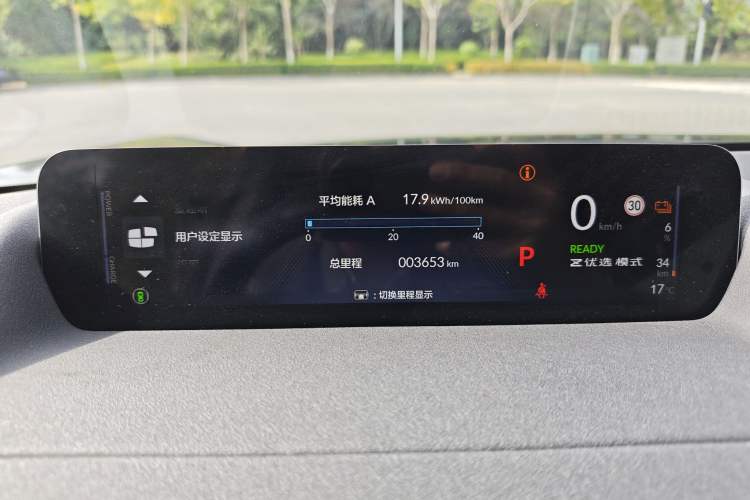 Used Honda P7 2025 Rear-Drive Long-Range Pro Odometer Close Up