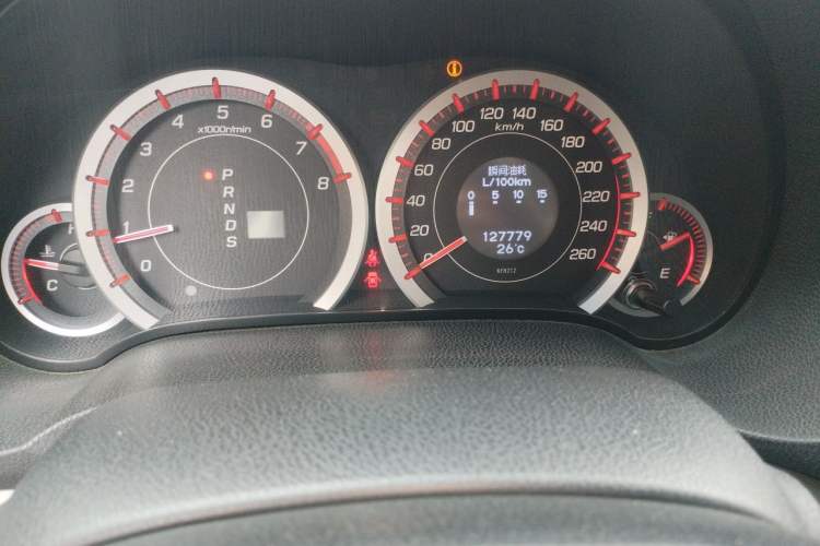 Used Honda Spirior 2009 2.4L TYPE-S Odometer Close Up