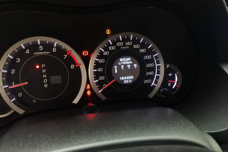 Used Honda Spirior 2009 2.4L Luxury Edition Odometer Close Up