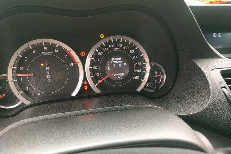 Used Honda Spirior 2009 2.4L Prestige Edition Odometer Close Up