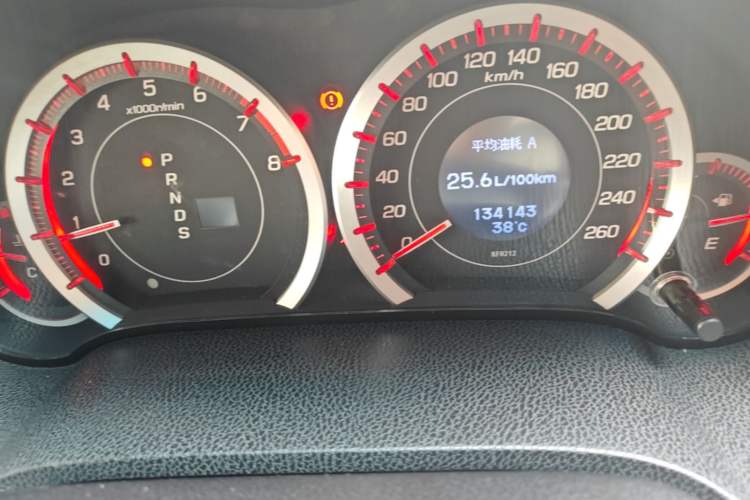 Used Honda Spirior 2009 2.4L TYPE-S NAVI Odometer Close Up