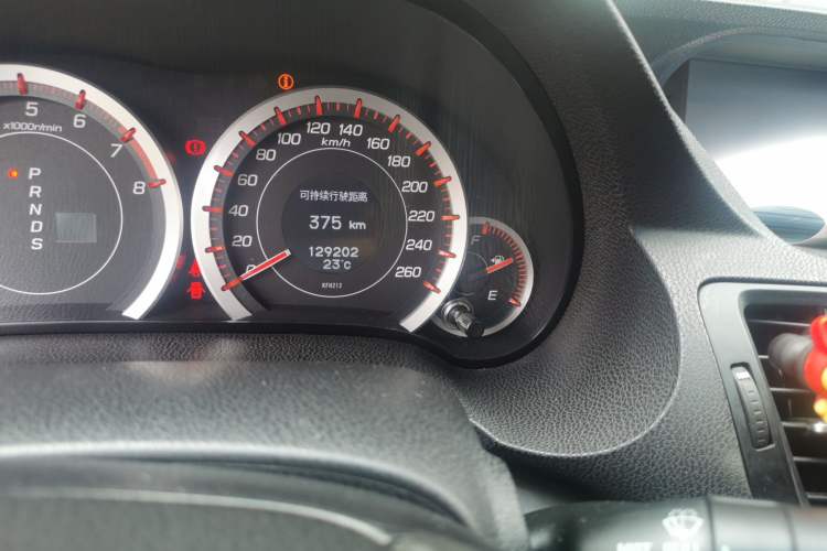 Used Honda Spirior 2009 2.4L TYPE-S Odometer Close Up