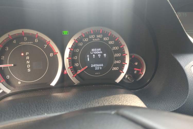Used Honda Spirior 2009 2.4L TYPE-S Odometer Close Up