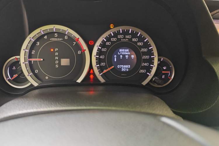 Used Honda Spirior 2009 2.4L Prestige Navigation Edition Odometer Close Up