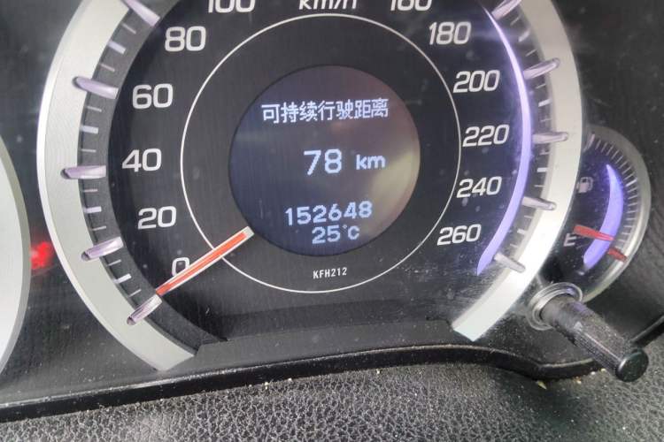 Used Honda Spirior 2009 2.4L Luxury Edition Odometer Close Up