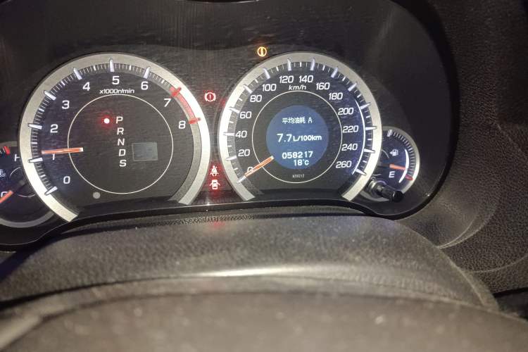Used Honda Spirior 2009 2.4L Prestige Navigation Edition Odometer Close Up