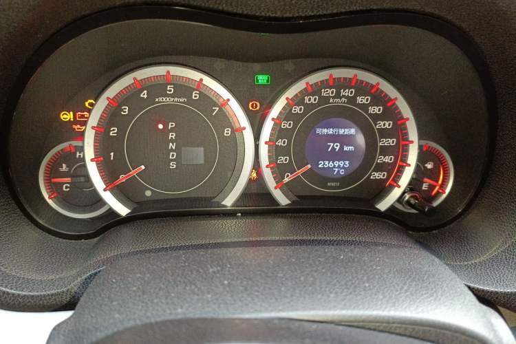 Used Honda Spirior 2009 2.4L Prestige Edition Odometer Close Up