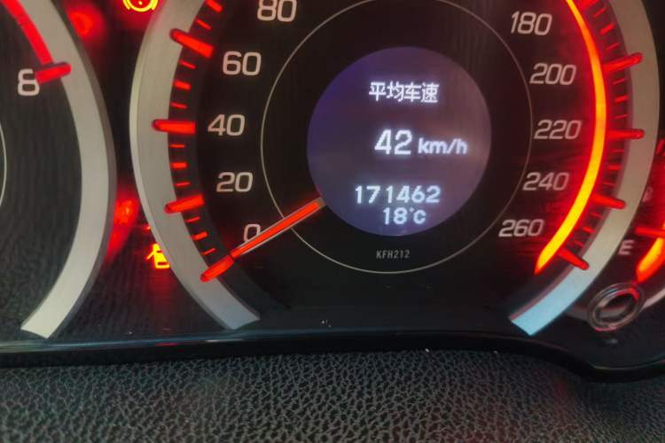 Used Honda Spirior 2009 2.4L TYPE-S Odometer Close Up