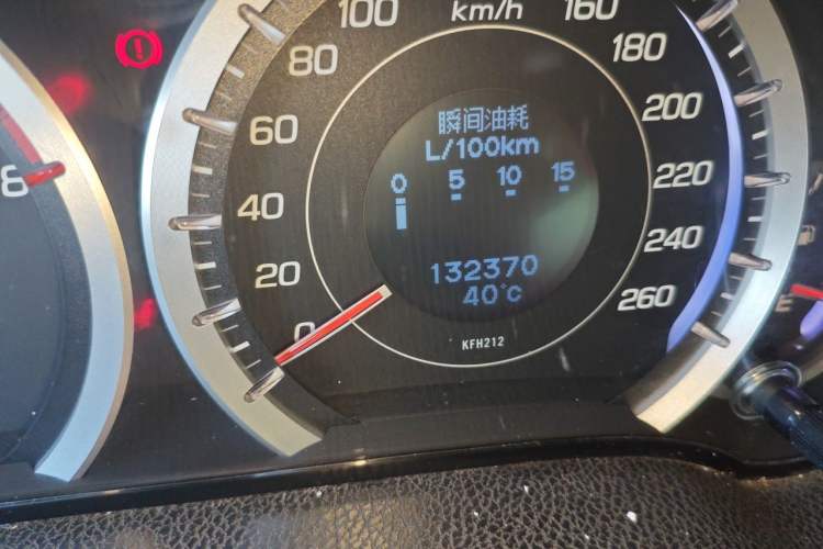 Used Honda Spirior 2009 2.4L Luxury Edition Odometer Close Up