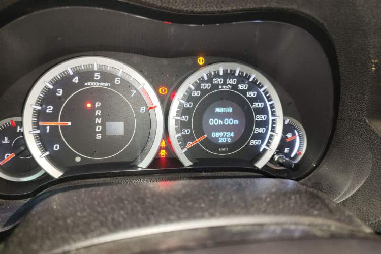 Used Honda Spirior 2013 2.4L Luxury Edition Odometer Close Up