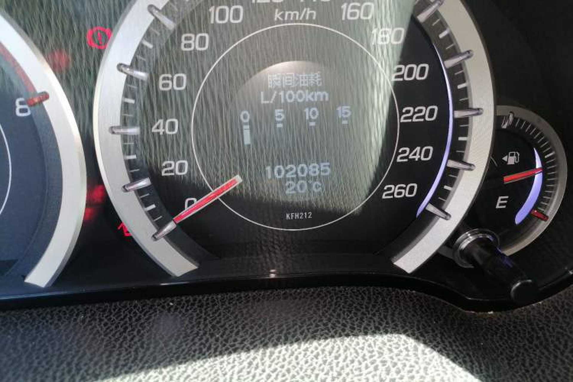 Used Honda Spirior 2013 2.4L Luxury Edition Odometer Close Up