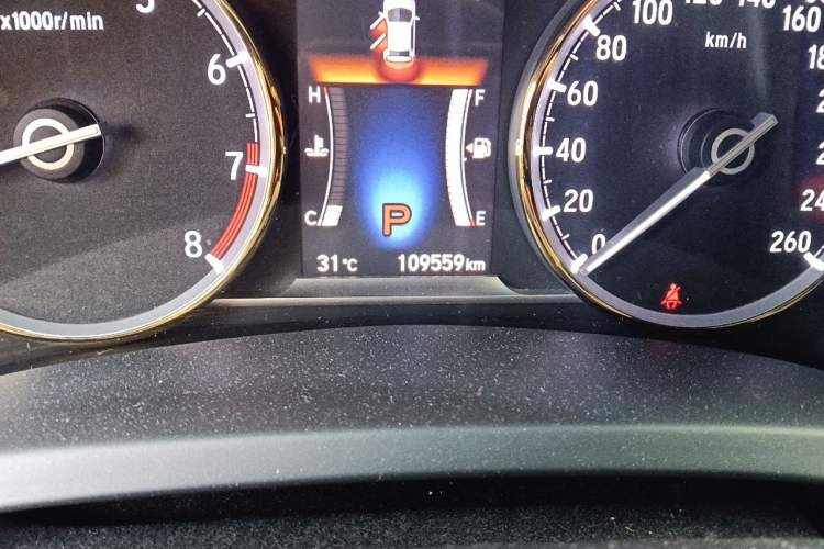 Used Honda Spirior 2017 2.4L Luxury Edition Odometer Close Up