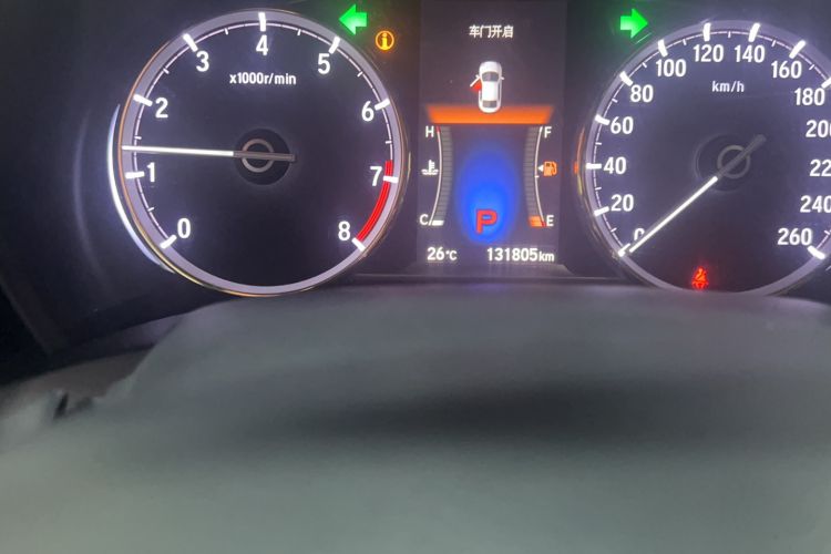 Used Honda Spirior 2017 2.4L Luxury Edition Odometer Close Up
