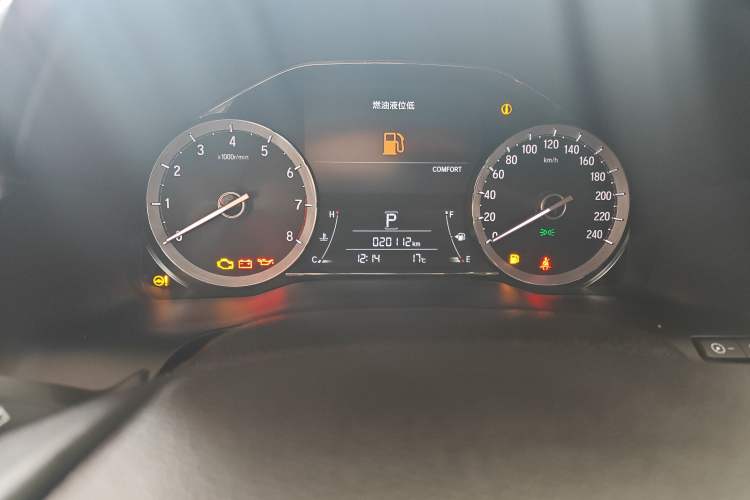 Used Honda UR-V 2020 370TURBO Two-Wheel Drive Luxury Edition Odometer Close Up
