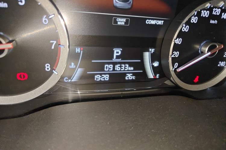 Used Honda UR-V 2017 370TURBO Four-Wheel Drive Prestige Edition China V Odometer Close Up