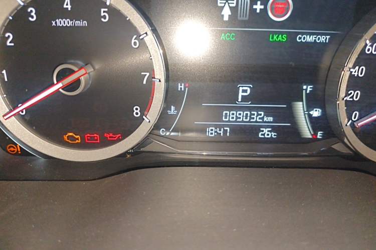 Used Honda UR-V 2017 370TURBO Four-Wheel Drive Prestige Edition China V Odometer Close Up