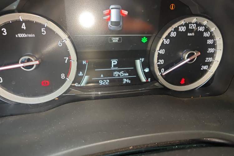Used Honda UR-V 2017 370TURBO 2WD Prestige Edition China V Odometer Close Up