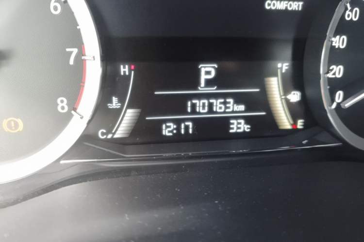 Used Honda UR-V 2017 370TURBO 2WD Prestige Edition China V Odometer Close Up