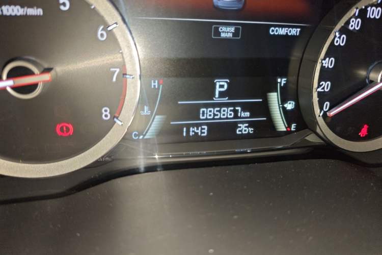 Used Honda UR-V 2017 370TURBO 2WD Prestige Edition China V Odometer Close Up