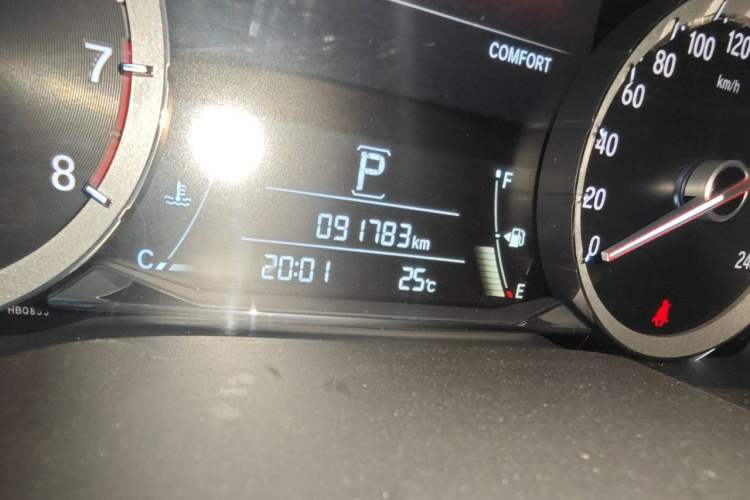 Used Honda UR-V 2017 370TURBO Four-Wheel Drive Prestige Edition China V Odometer Close Up