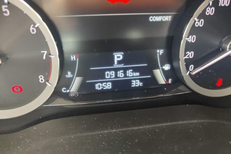 Used Honda UR-V 2020 370TURBO Two-Wheel Drive Luxury Edition Odometer Close Up