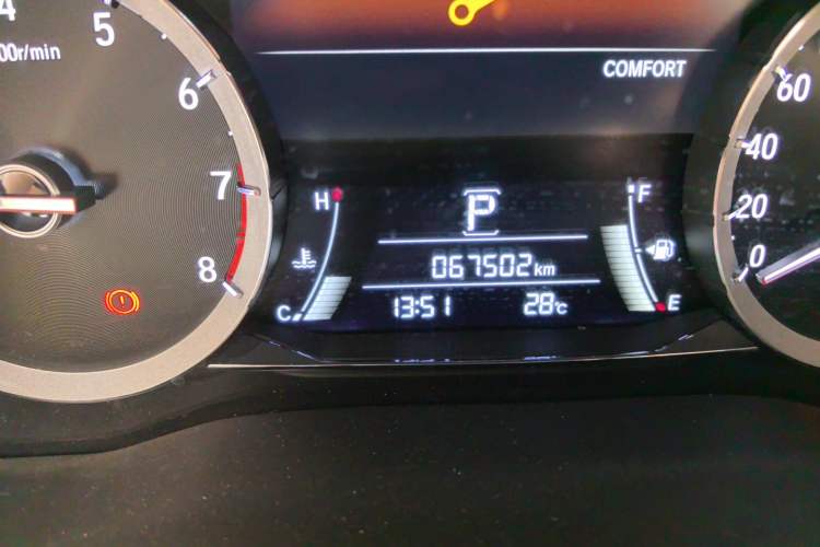 Used Honda UR-V 2020 370TURBO Two-Wheel Drive Luxury Edition Odometer Close Up
