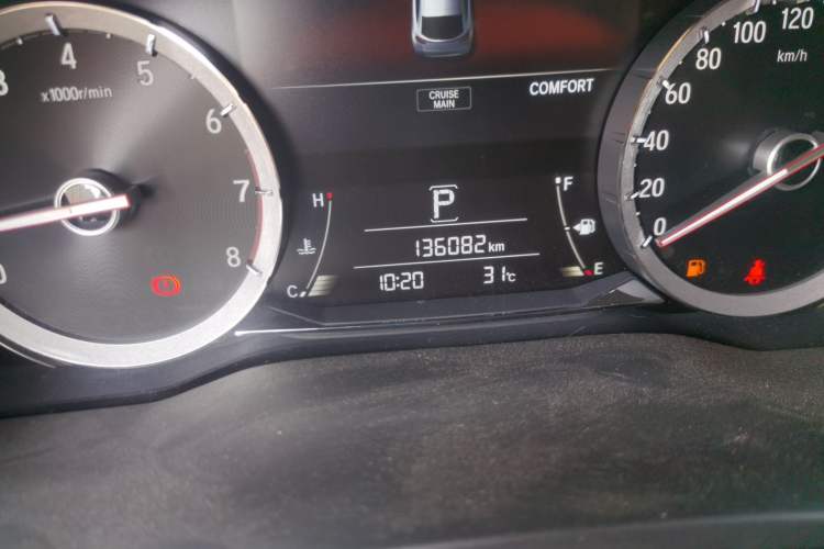 Used Honda UR-V 2020 240TURBO Two-Wheel Drive Zhiyue Version Odometer Close Up