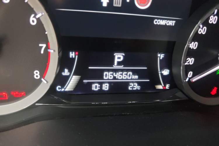 Used Honda UR-V 2020 370TURBO Two-Wheel Drive Luxury Edition Odometer Close Up