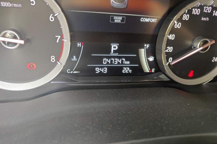 Used Honda UR-V 2020 370TURBO Two-Wheel Drive Luxury Edition Odometer Close Up