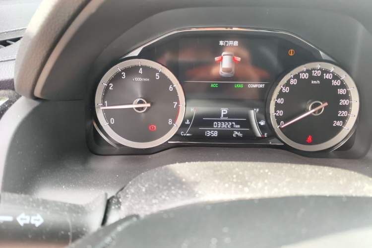 Used Honda UR-V 2020 370TURBO Four-Wheel Drive Prestige Edition Odometer Close Up