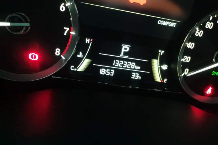 Used Honda UR-V 2020 370TURBO Four-Wheel Drive Prestige Edition Odometer Close Up