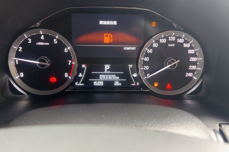 Used Honda UR-V 2020 370TURBO Two-Wheel Drive Luxury Edition Odometer Close Up