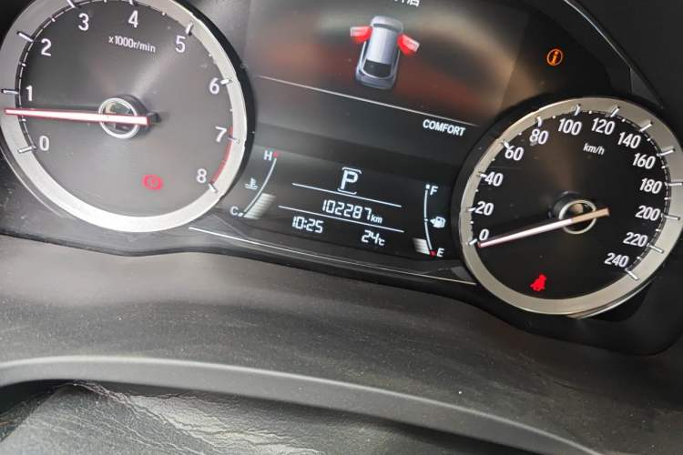 Used Honda UR-V 2020 370TURBO Two-Wheel Drive Luxury Edition Odometer Close Up