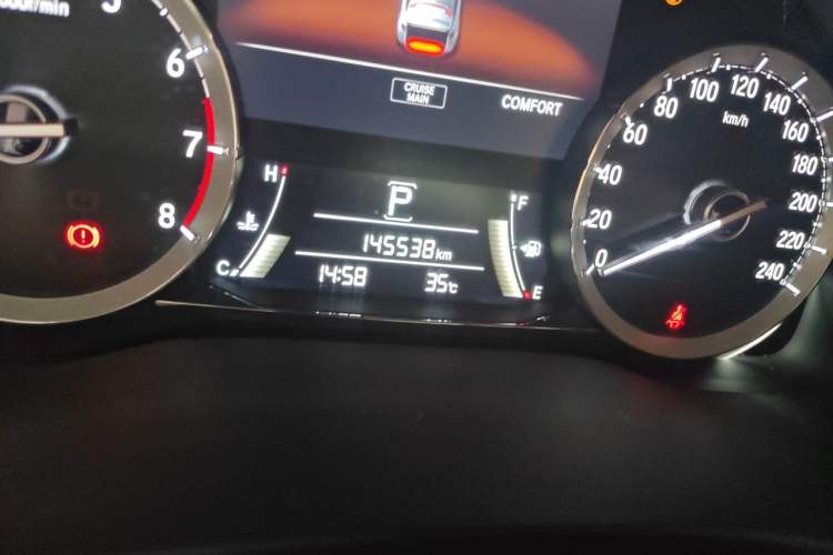 Used Honda UR-V 2020 240TURBO Two-Wheel Drive Zhiyue Version Odometer Close Up