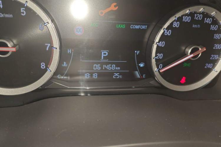 Used Honda UR-V 2020 240TURBO Front-Wheel Drive Elegant Edition Odometer Close Up