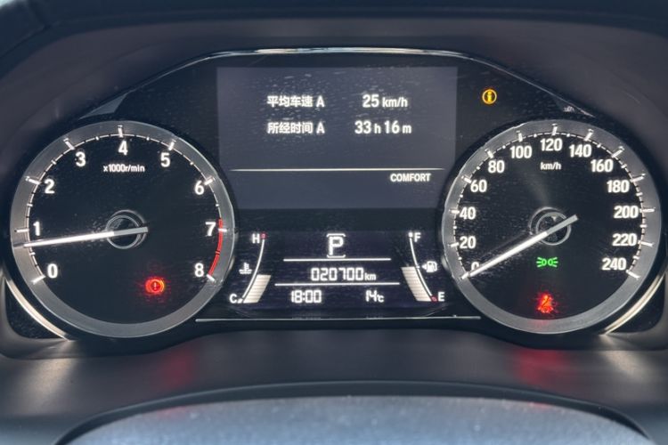 Used Honda UR-V 2020 370TURBO Four-Wheel Drive Prestige Edition Odometer Close Up