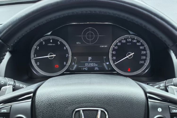 Used Honda UR-V 2020 370TURBO Two-Wheel Drive Luxury Edition Odometer Close Up